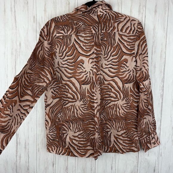 Scotch & Soda Brown Zebra Print Top - Picture 5 of 6